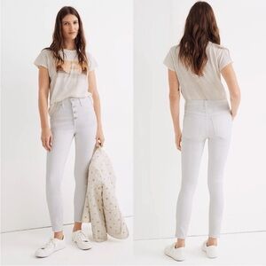 Madewell 10” High Rise Skinny Crop Brand New White Size 27